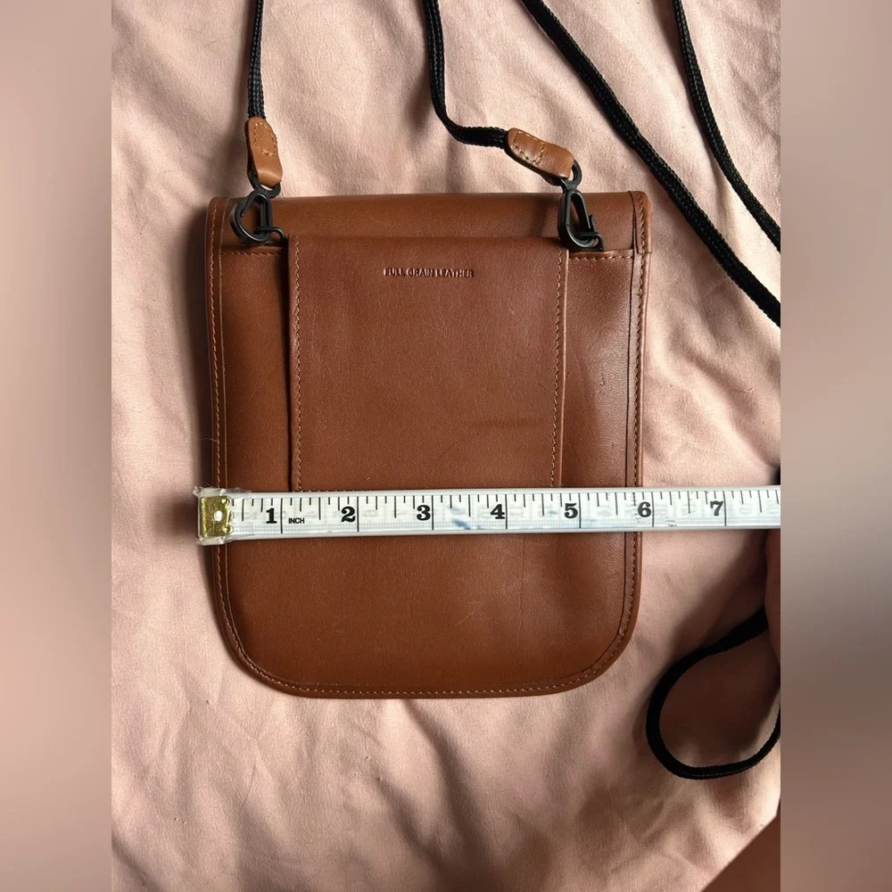 L.L. Bean Brown Full Grain Leather Crossbody Bag